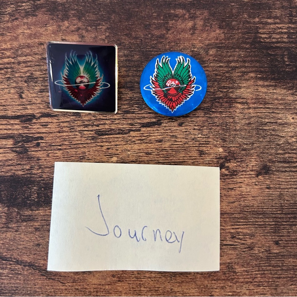 VTG 90’s Journey Pinback Concert buttons pins Rock pop enamel